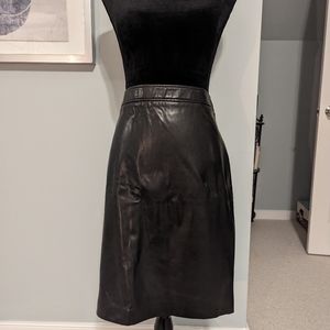 Black pleather skirt